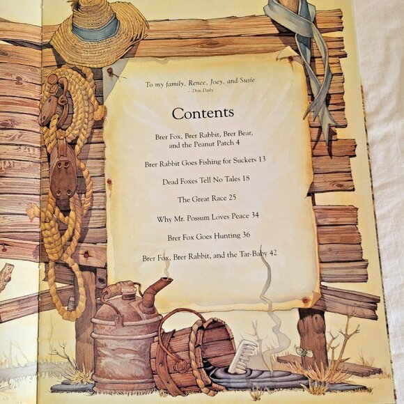 Classic Tales Of Brer Rabbit Don Daily Joel Harris HC DJ Book w Poster Ex Cond - Picture 5 of 15